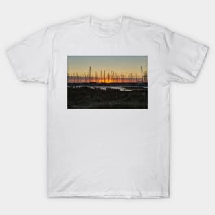 Sailboats at Sunset: A St Kilda Harbor Dreamscape T-Shirt